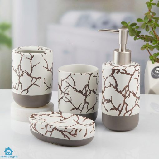 Ceramic Bathroom Set 4 Pieces - Image 2