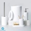 Limon Plastic Bathroom Set Of 6 – White