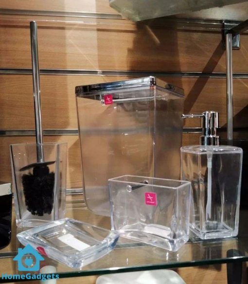 Primanova Biga Bathroom Set Transparent Chrome - Image 2