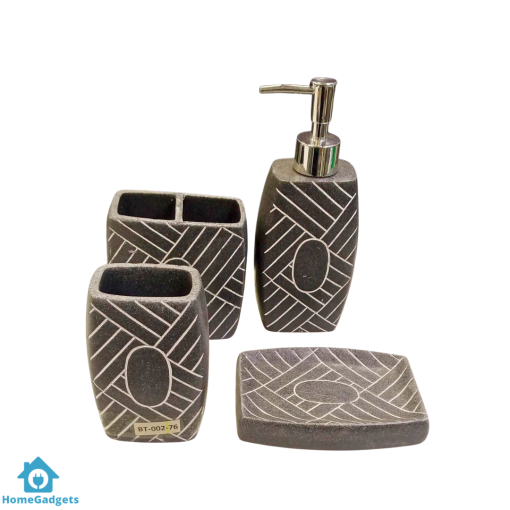 TANGLED LINES BATHROOM SET OF 4 - Image 2