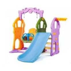 Home Indoor Kids Slide Swing Play Set Children Plastic Slide 6802
