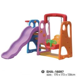 Plastic Kids Slide And Swing