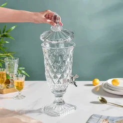 Juice Drinking Dispenser for Hotel Beverage Glassware 3 Liter