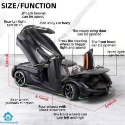 1:24 Diecast Koenigsegg Jesko Alloy Car Model