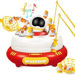 2in1 Magnetic Fishing and Catching Rocket Launcher Turntable