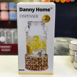 Danny Home Dispenser with Tap Woven Stand 3100ml