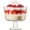 Glass Trifle Bowl Fruit Dessert Bowl
