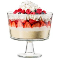 Glass Trifle Bowl Fruit Dessert Bowl