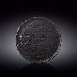 Wilmax Slate Stone Round Plate 25.5 Cm