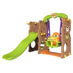 Infantes Bear Swing with Slide with Basketball Ring