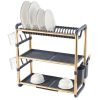 Binca 3 Tier Almunium Dish Rack