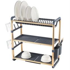 Binca 3 Tier Almunium Dish Rack