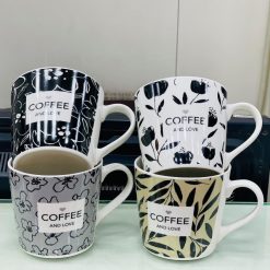 Morning Sunrise Ceramic Coffee Mug Set 4Pcs