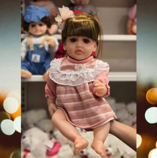 Silicone Vinyl Newborn Reborn Baby Doll Toy – 55 cm
