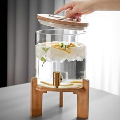 Glass Drink Beverage Dispenser with Stand 11Liter