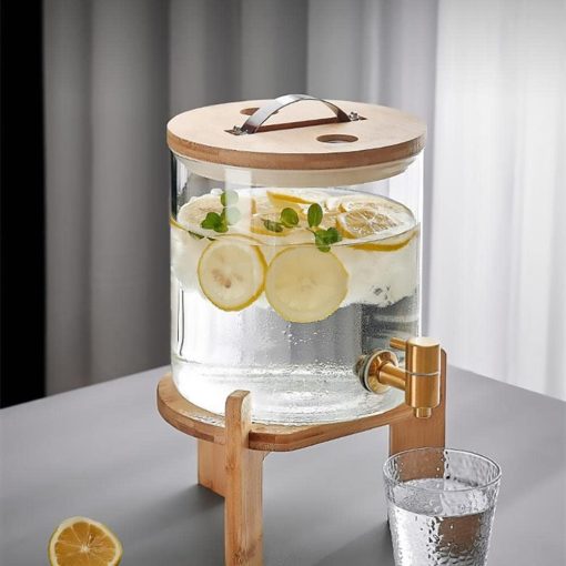 Glass Drink Beverage Dispenser with Stand 11Liter