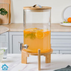 Glass Drink Beverage Dispenser with Stand 10 Glass Drink Beverage Dispenser with Stand