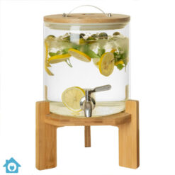 Glass Drink Beverage Dispenser with Stand 11 Glass Drink Beverage Dispenser with Stand
