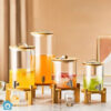 Glass Drink Beverage Dispenser with Stand