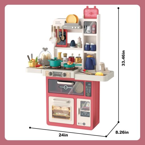 Realistic Kids Kitchen Playset Play Sink Spray