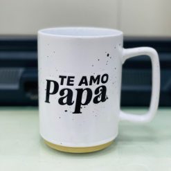 Te Amo Papa Stackable Speckled Ceramic Coffee Tea Mug