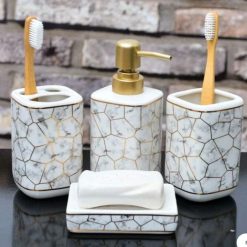 Ceramic Bathroom luxurious Accessories 4Pcs