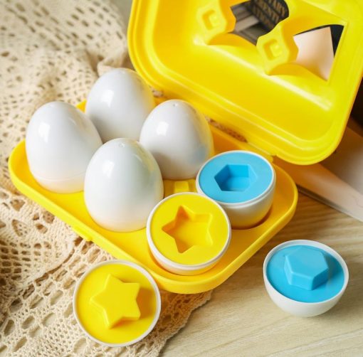 6PCS Matching Eggs Shape Sorter Toy
