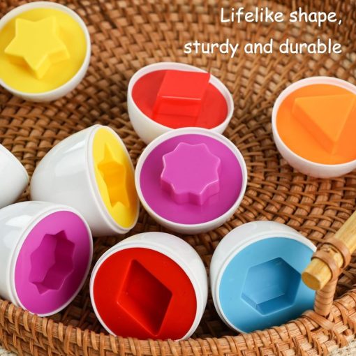 6PCS Matching Eggs Shape Sorter Toy