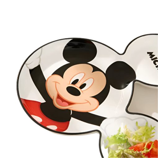 DISNEY Mickey Mouse Ceramic Two Ears Snack Plate