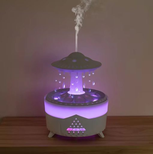 UFO Rain Drop Aroma Diffuser Humidifier Night light 350ml
