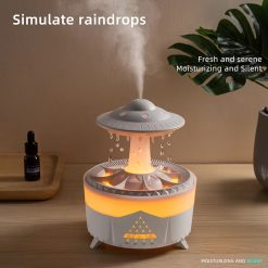 UFO Rain Drop Aroma Diffuser Humidifier Night light 350ml