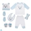 10Pcs Baby Gift Set Sky Blue & White Bear – Sunshine