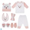 10Pcs Baby Gift Set White & Pink Bear – Sunshine