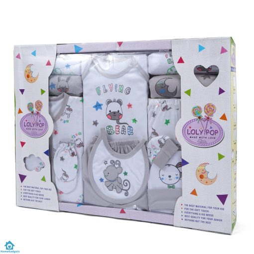 13Pcs Baby Gift Set Flying Bear Grey – Sunshine