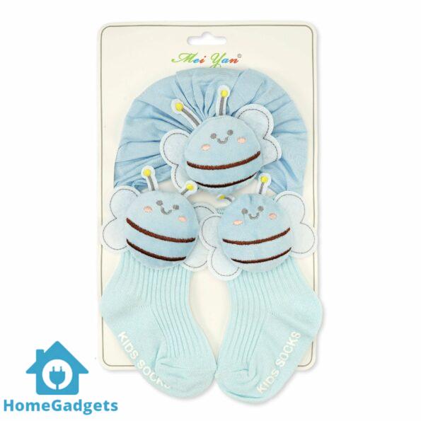 2 Pcs Cap & Socks Set Character Blue – Sunshine