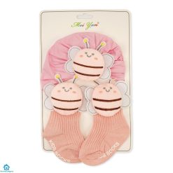 2 Pcs Cap & Socks Set Character Pink – Sunshine