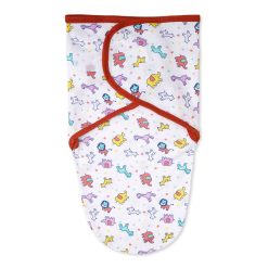 Baby Adjustable White Swaddle Stars Animals – Sunshine