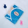 Little Star Baby Velvet Swaddle Blue