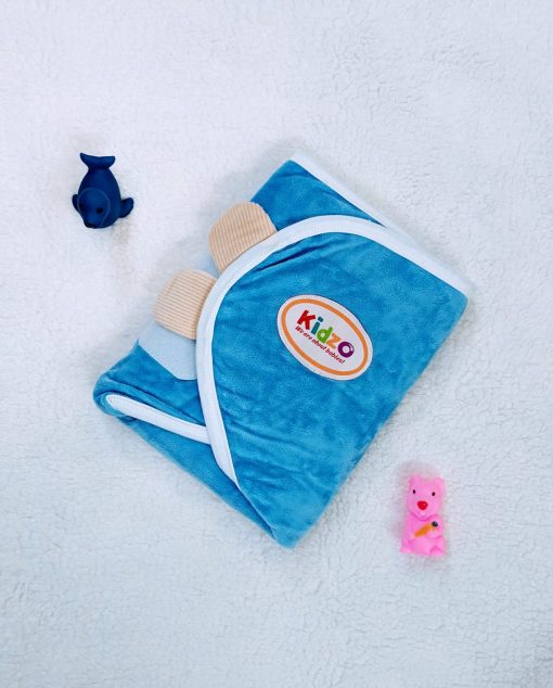 Little Star Baby Velvet Swaddle Blue