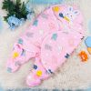 Baby Warm Fleece Swaddle Printed Rabbit Pink – Sunshine