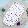 Baby Fleece Swaddle Cars White – Sunshine