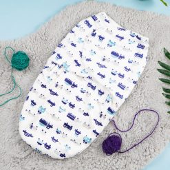 Baby Fleece Swaddle Cars White – Sunshine
