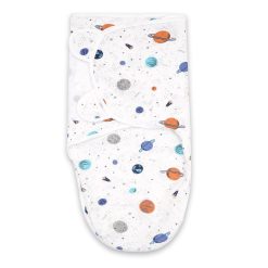 Baby Quilted Swaddle Galaxy White – Sunshine