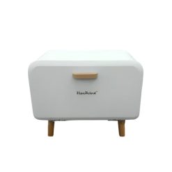 Wooden Leg Bread Bin With Magnetic Closing