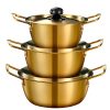 Luxury Hammered Gold Pot