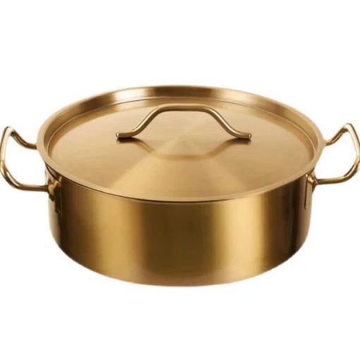 Luxury and Stylish Gold Serving Pots