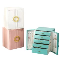 Leather Drawer Jewelry Organizer