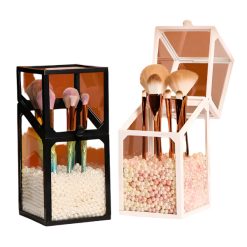 Glass Pearl Brush Holder