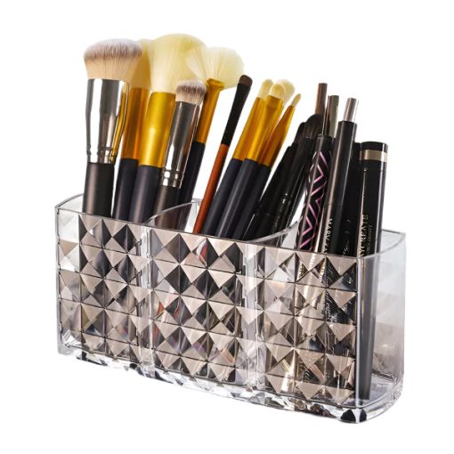 Acrylic Diamond Cut Desktop Organizer