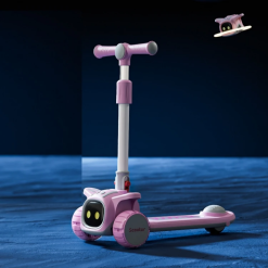 Robot shaped manual fiber Scooty foldable and adjustable for kids 3-12 4